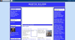 Desktop Screenshot of mantikkulubu.blogspot.com