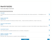 Tablet Screenshot of mantikkulubu.blogspot.com