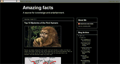 Desktop Screenshot of amazing-funfacts.blogspot.com