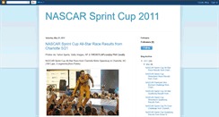 Desktop Screenshot of ericsturrocknascarsprintcup2011.blogspot.com