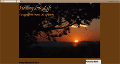 Desktop Screenshot of healingintolife.blogspot.com