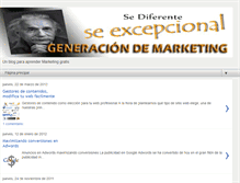 Tablet Screenshot of generaciondemarketing.blogspot.com