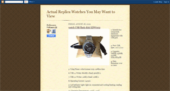 Desktop Screenshot of actualreplicawatchesyoumaywanttoview.blogspot.com