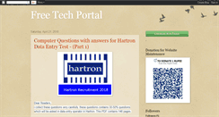 Desktop Screenshot of freetechportal.blogspot.com