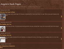 Tablet Screenshot of angelasbackpages.blogspot.com