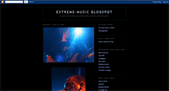 Desktop Screenshot of extreme-music.blogspot.com