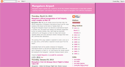 Desktop Screenshot of mangaloreairport.blogspot.com