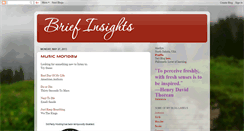 Desktop Screenshot of briefinsights.blogspot.com