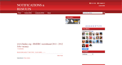 Desktop Screenshot of notificationsandresults.blogspot.com