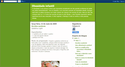 Desktop Screenshot of obesidadezinha.blogspot.com