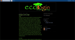 Desktop Screenshot of ecologin.blogspot.com