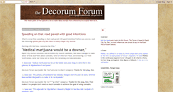 Desktop Screenshot of decorumforum.blogspot.com