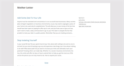 Desktop Screenshot of motherletter.blogspot.com