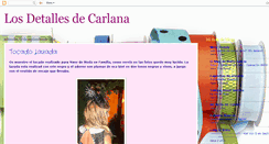 Desktop Screenshot of losdetallesdecarlana.blogspot.com