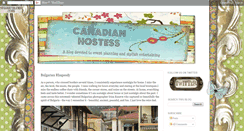Desktop Screenshot of canadianhostess.blogspot.com