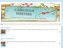 Tablet Screenshot of canadianhostess.blogspot.com