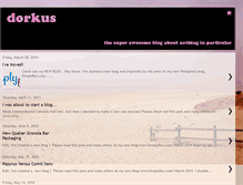 Tablet Screenshot of dorkus619.blogspot.com