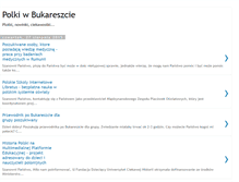 Tablet Screenshot of polkiwbukareszcie.blogspot.com
