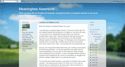 Desktop Screenshot of meaninglessassertions.blogspot.com