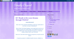 Desktop Screenshot of elegancecanbesimple.blogspot.com