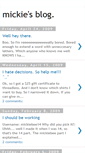Mobile Screenshot of mickiebee.blogspot.com