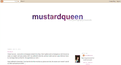 Desktop Screenshot of mustardqueen.blogspot.com