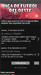 Mobile Screenshot of ligadefutboldeloeste.blogspot.com