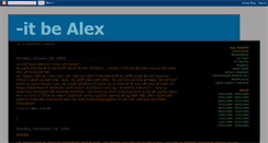Desktop Screenshot of itbealex.blogspot.com