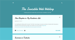 Desktop Screenshot of invisibleweblog.blogspot.com