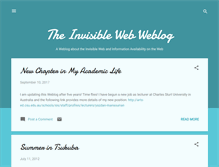 Tablet Screenshot of invisibleweblog.blogspot.com