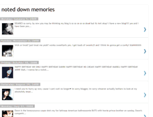 Tablet Screenshot of noteddown-memories.blogspot.com