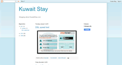 Desktop Screenshot of kuwaitstay.blogspot.com