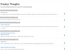 Tablet Screenshot of frankysthoughts.blogspot.com