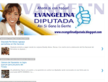 Tablet Screenshot of evangelinadiputada.blogspot.com