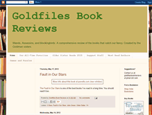Tablet Screenshot of goldfilesbookreviews.blogspot.com