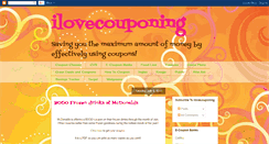 Desktop Screenshot of i-love-couponing.blogspot.com