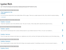 Tablet Screenshot of lysine-rich.blogspot.com