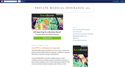 Desktop Screenshot of privatemedicalinsurance101.blogspot.com