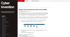Desktop Screenshot of cyberinvention.blogspot.com