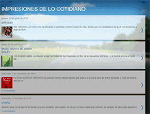 Tablet Screenshot of impresionesdelocotidiano.blogspot.com