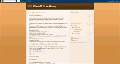 Desktop Screenshot of chem101-leegroup.blogspot.com