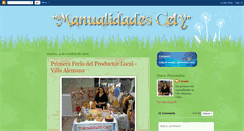 Desktop Screenshot of manualidadescely.blogspot.com