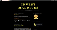 Desktop Screenshot of maldivesinvest.blogspot.com