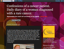 Tablet Screenshot of confessionsofacancerpatient.blogspot.com