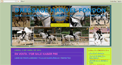 Desktop Screenshot of dressagemanuelfondon.blogspot.com