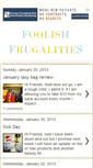 Mobile Screenshot of foolishfrugalities.blogspot.com