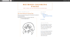 Desktop Screenshot of metroidcoloringpages.blogspot.com