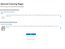 Tablet Screenshot of metroidcoloringpages.blogspot.com