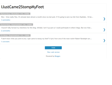 Tablet Screenshot of ijustcame2stompmyfeet.blogspot.com