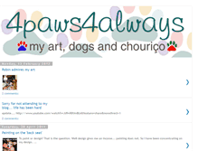 Tablet Screenshot of 4paws4always.blogspot.com